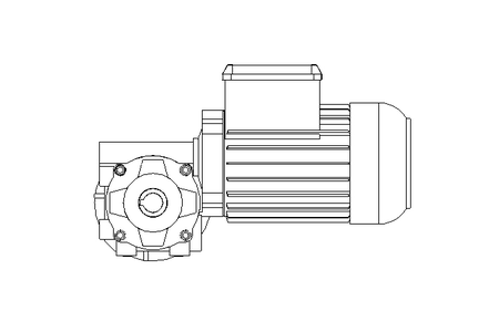 Worm gear motor 0.37kW 100 1/min