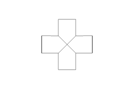 Kreuzstück DN 40(41X1,5) 1.4404