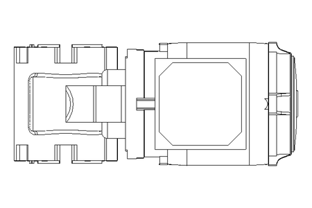 螺杆齿轮速电机 0,55kW 46 1/min