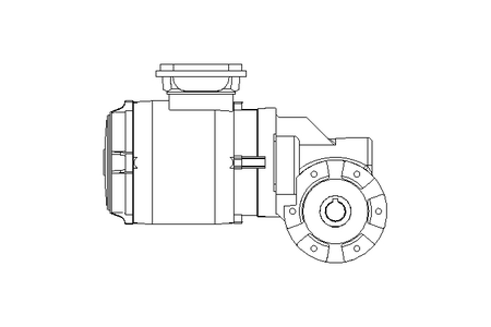 Worm gear motor 0.55kW 46 1/min