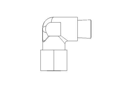 Raccordo a gomito L 10 G3/8" 1.4571