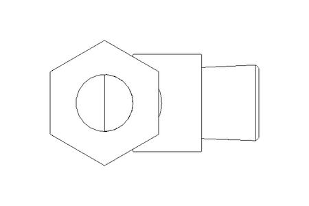 Raccordo a gomito L 10 G3/8" 1.4571