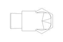 Threaded elbow connector L 10 G3/8"