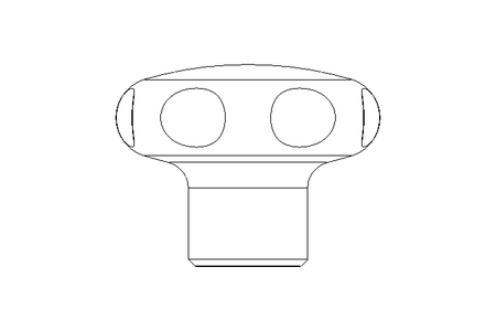 Punho estrelado aco inox GN 5335-40-M8-E