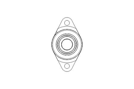 Mancal de flange PCFT 25x124x36