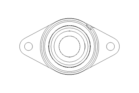 Flange bearing PCJT N 30x80x46.7