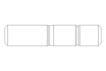 Stiftschraube M16x55 DIN939-ZnNi/T2/720h