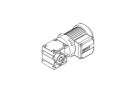 Right-angle geared motor 0.25kW 79 1/min