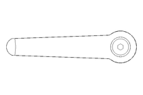 Klemmhebel M6x20 1.4305