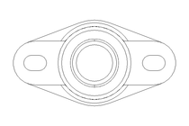 Flange bearing EFOM 20x47x89