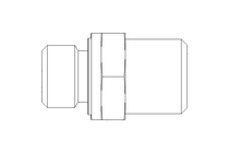 Rohrverschraubung L 6 G3/8" Niro ISO8434