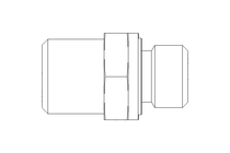 Rohrverschraubung L 6 G3/8" Niro ISO8434