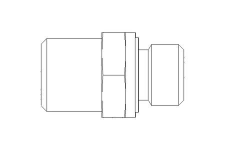 Conector roscado p/ tubos L 6 G3/8" Niro