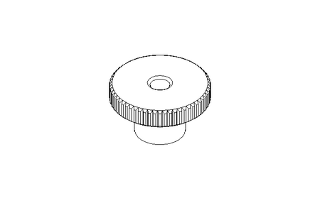 Dado zigrinato M5 A2 DIN466