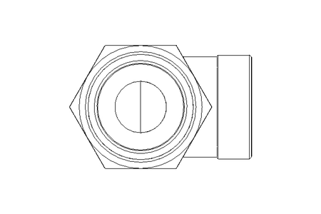 Threaded elbow connector L 35/35 St