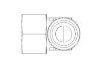 Threaded elbow connector L 35/35 St