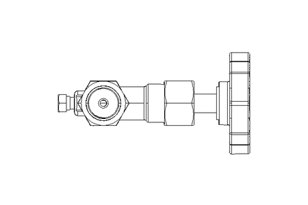 PRESSURE GAUGE VALVE G1/2" DIN 16270