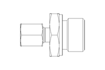 Rohrverschraubung L 6 G1/2" Niro ISO8434