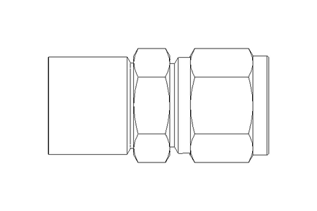 Raccordo a vite per tubo 12 R1/2" Niro