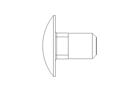 Round head screw M10x16 A2 DIN603