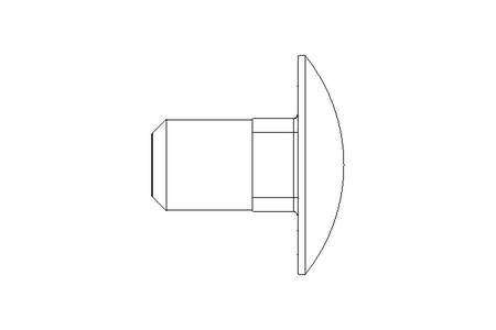 Round head screw M10x16 A2 DIN603