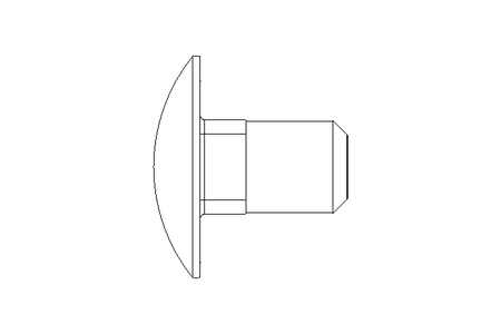 Round head screw M10x16 A2 DIN603