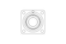 Flange bearing RCJ 75/86.9x197