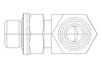 角螺栓紧固装置 L 10 G1/4" St ISO8434