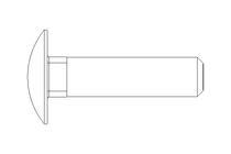 Flachrundschraube M10x40 A2 DIN603