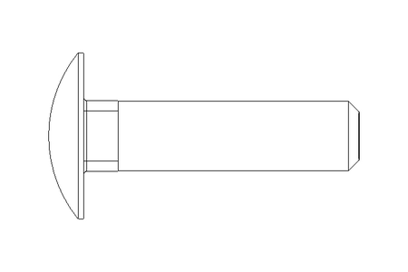 Round head screw M10x40 A2 DIN603