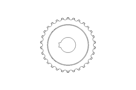 Roda dentada plástica