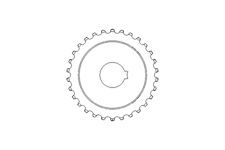 Roda dentada plástica