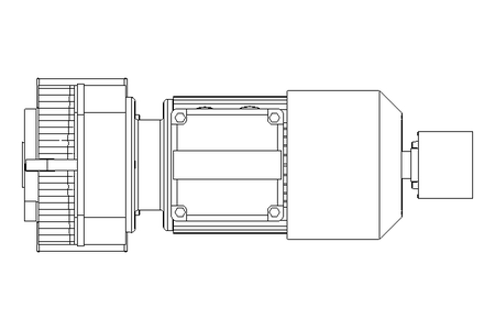 Gear motor 0.25kW 69 1/min