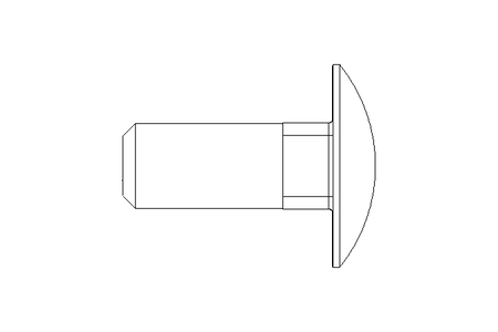 Flachrundschraube M10x25 A2 DIN603