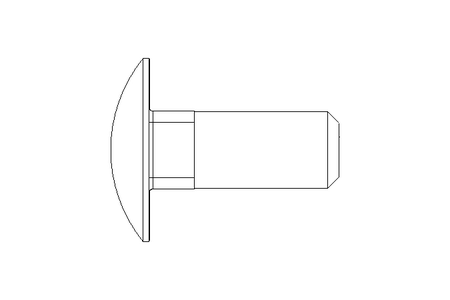 Flachrundschraube M10x25 A2 DIN603