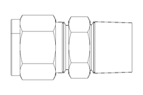 Rohrverschraubung 10 R3/8" Niro