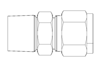 Peзьбoвoe сoeдинeниe тpуб 10 R3/8" Niro