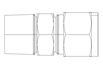 Raccordo a vite per tubo 10 R3/8" Niro