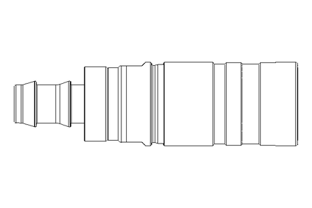 Schnellkupplung DN10 FPM/Ms Niro