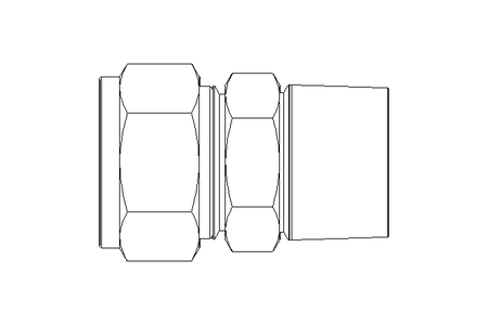 Conector roscado p/ tubos 18 R3/4" Niro