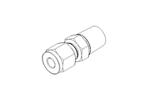 Conector roscado p/ tubos 6 G3/8" Niro