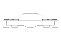 Flange bearing EFOM 16x32x17.5