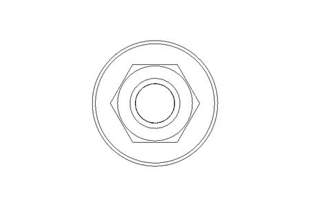 Ecrou hexagonal à embase M8 St-Zn