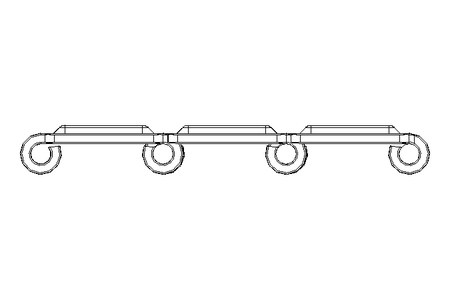 Flat-top chain SSC8157RT-7.5IN_XHB