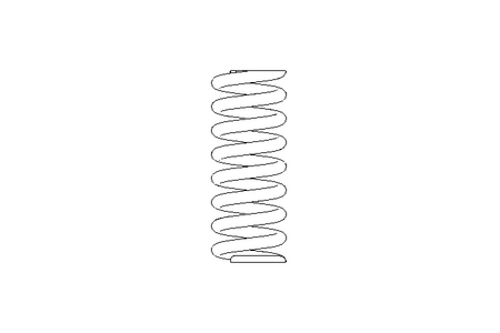 Pressure spring D1=15.5 D2=10.7 L=40