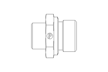 Connecting piece L 15 G3/4" St ISO8434