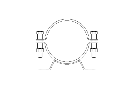 Pipe clamp D=120 B=30