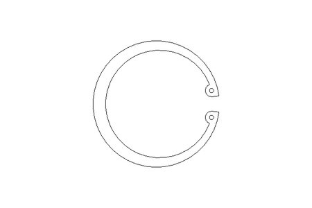 Tear-off ring 82x2.5 A2 DIN472