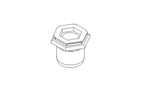 Bucha roscada para solda ponto M5x7x12