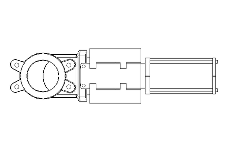 Knife gate valve DN100 PN10